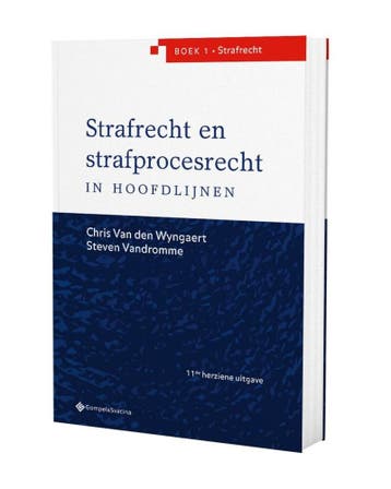 Strafrecht en strafprocesrecht in hoofdlijnen. Deel 1:, Boeken, Verzenden, Zo goed als nieuw, Steven Vandromme Van den Wyngaert