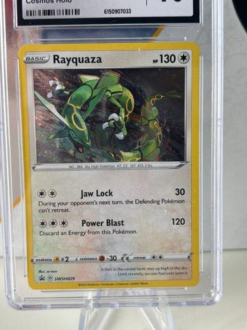 Pokémon - 1 Graded card - Rayquaza SWSH029 Foil, Promo card