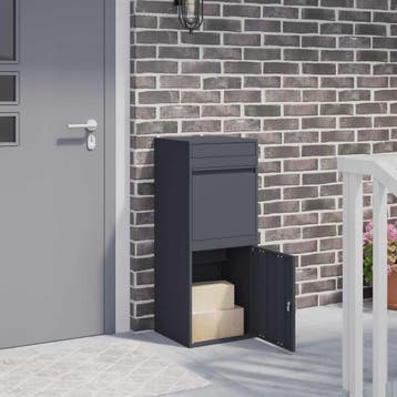 vidaXL Pakket Inwerpkoker met opslag Antraciet 41 x 38 x 103, Verzenden