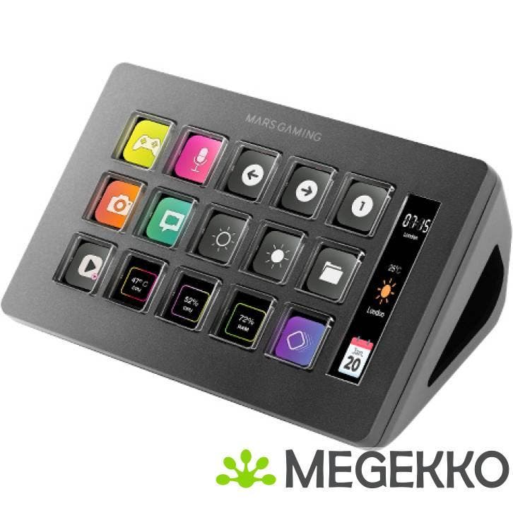 Mars Gaming MSD-ONE Slim Control Deck Zwart, Computers en Software, Overige Computers en Software, Nieuw, Verzenden