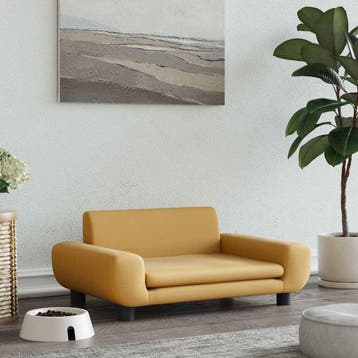 vidaXL Hondenmand 70x45x33 cm fluweel bruin, Verzenden, Nieuw
