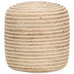 vidaXL Poef handgemaakt 40x45 cm jute, Verzenden, Nieuw