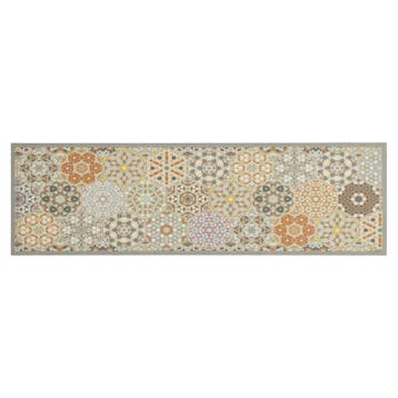 vidaXL Keukenmat wasbaar zeshoekpastelprint 45x150 cm, Verzenden, Nieuw