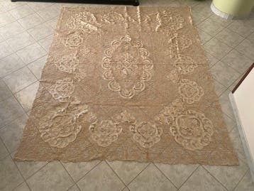 Couvre-lit - 260 cm - 220 cm - Broderie de Burano