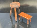 Tabouret - Bois - Deux tabourets vintage
