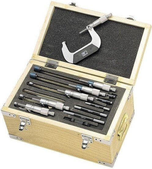 Externe micrometer set 6 delig. 0-150mm MEDIUM, Auto diversen, Autogereedschap, Verzenden