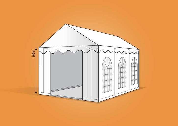 Ambisphere | 3x6m XXL WIT Feesttent-Partytent, Tuin en Terras, Partytenten, Partytent, Nieuw