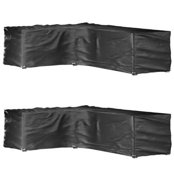 vidaXL Tuinmeubelhoezen L-vormig 2 st 16 oogjes 210x260x80, Verzenden, Nieuw