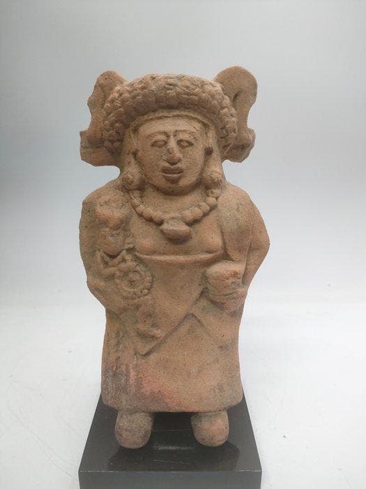 Precolumbiaans. Maya Keramische ocarina Met Spaanse, Verzamelen, Mineralen en Fossielen