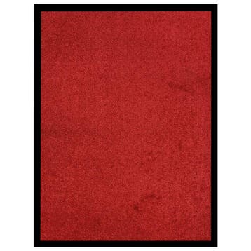 vidaXL Deurmat 60x80 cm rood, Verzenden