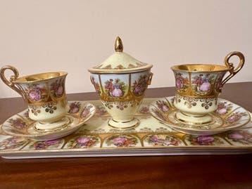 J.K.W. Karlsbad - Service à café (6) - Porcelaine