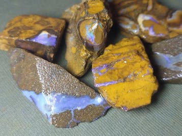144,7 ct - 6 Australische Boulderopal - Ruw- 28.94 g