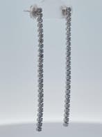 Zonder minimumprijs - Oorbellen - 14 karaat Witgoud -