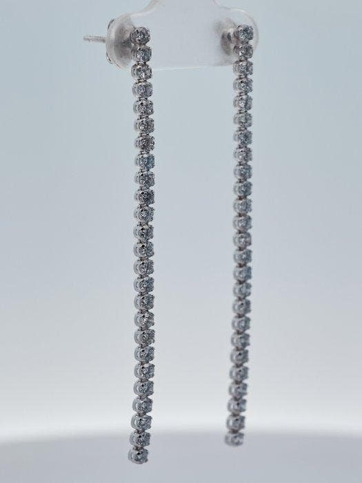 Zonder minimumprijs - Oorbellen - 14 karaat Witgoud -, Bijoux, Sacs & Beauté, Boucles d'oreilles