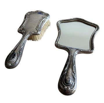 Gorham Sterling - Handspiegel (2) - .925 zilver, Antiek en Kunst