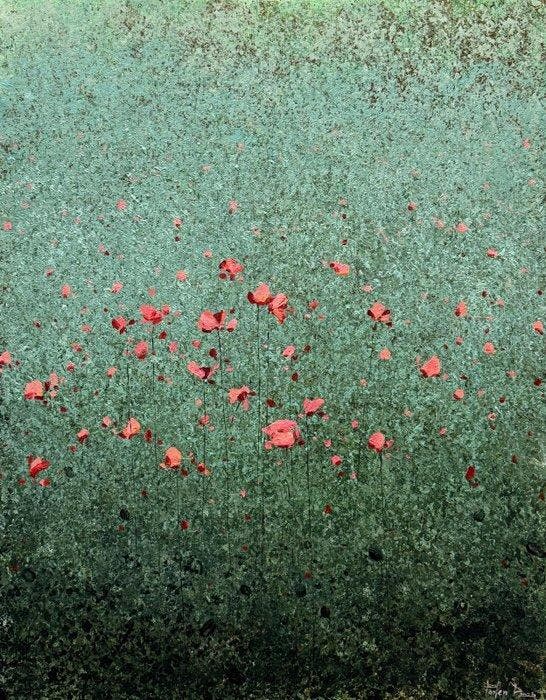 Parfen.D XL - Red on Patina, Antiek en Kunst, Kunst | Schilderijen | Modern