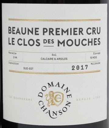 2017 Domaine Chanson Le Clos des Mouches - Beaune 1er Cru, Nieuw