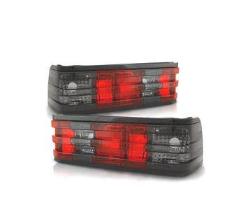 FEUX ARRIÈRE MERCEDES 190 W201 82-93 ROUGE FUMÉ, Verzenden