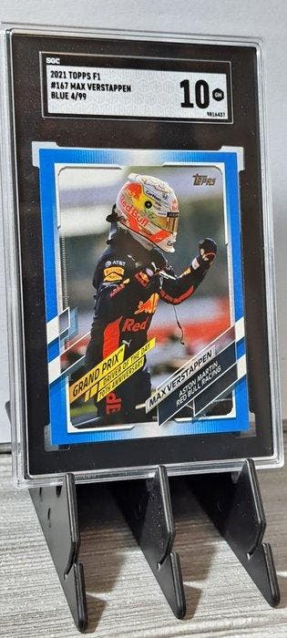 2021 Topps 2021 Topps F1 Max Verstappen #167 Blue 04/99, Collections, Autocollants