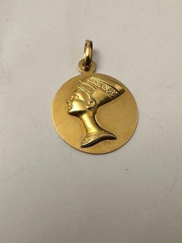 Hanger - 18 karaat Geel goud - Nefertiti hanger – 3.48