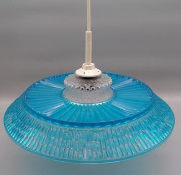 Plafondlamp - Glas, Kunststof - Space Age lamp