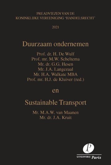 Duurzaam ondernemen en Sustainable Transport / Preadviezen, Boeken, Verzenden, Zo goed als nieuw, H. de Wulf