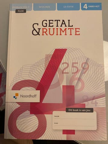 Getal & Ruimte 12e ed vmbo-kgt 4 2 FLEX leerboek, Verzenden, Gelezen