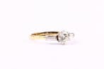 Bague - 18 carats Or jaune, Or blanc - 1.10ct. tw. Diamant