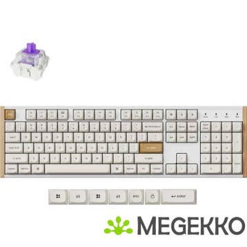Keychron K10 HE Wit Hout Magnetic Switch Draadloos Hall, Computers en Software, Verzenden, Nieuw