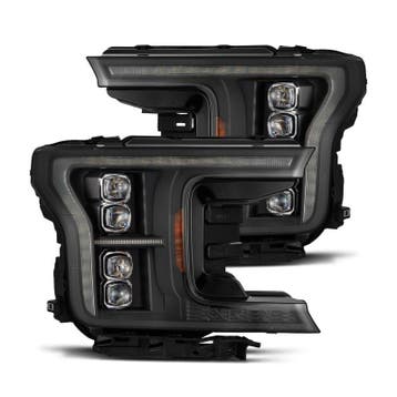 AlphaRex 18-20 Ford F-150 NOVA LED Proj Headlight  Blk (14th, Auto-onderdelen, Verlichting, Ophalen of Verzenden, Nieuw