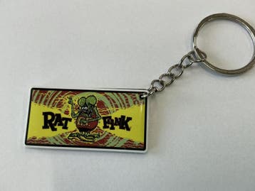 Ratfink Auto Kentekenplaat Sleutelhanger, Verzamelen, Sleutelhangers, Ophalen of Verzenden, Nieuw