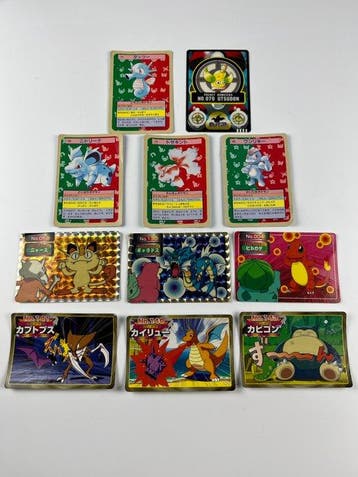 Pokémon Card - Vintage Pokemon Japanese Card Sticker Set x11, Nieuw