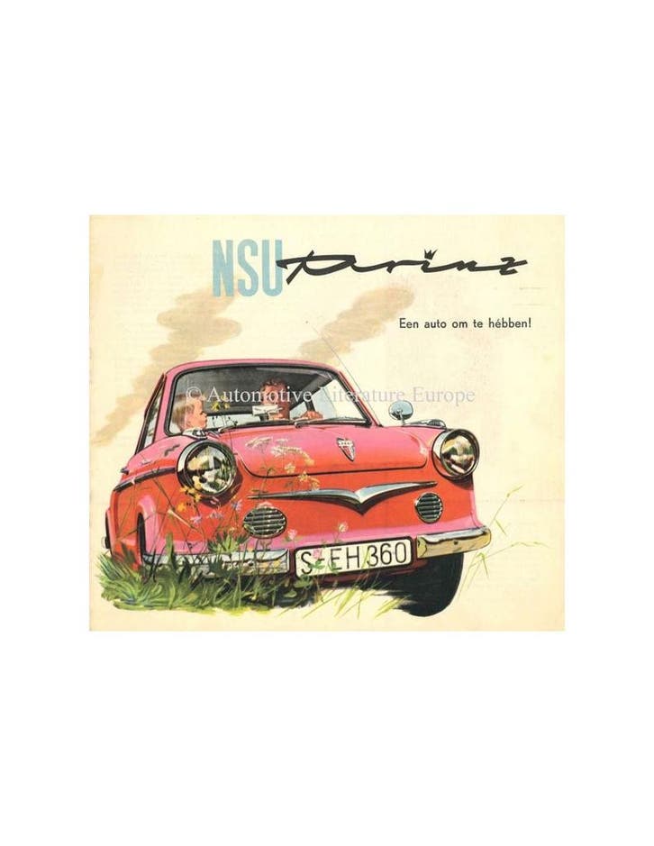1959 NSU PRINZ I & II BROCHURE NEDERLANDS, Livres, Autos | Brochures & Magazines