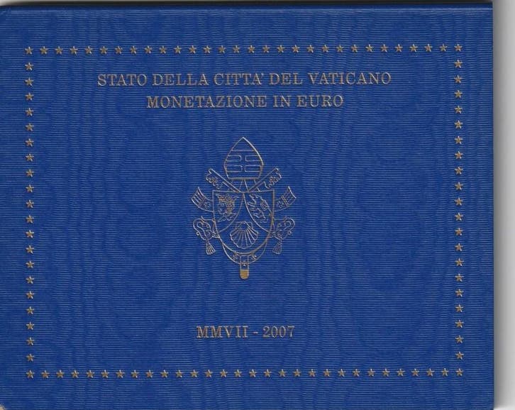 Série complète Vatican Coffret Euro Bu 2007 8 Pieces (3 8., Timbres & Monnaies, Monnaies | Europe | Monnaies euro, Envoi