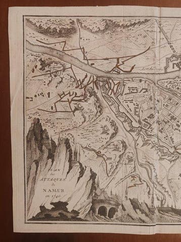 België - Namur; Jakob Funck (1715–1788) - PLAN DES ATTAQUES