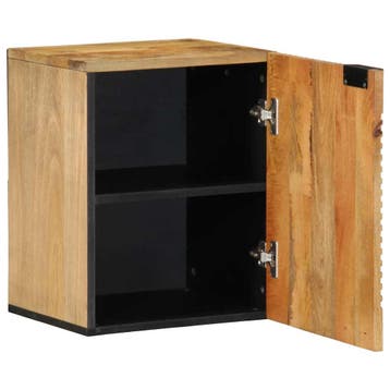 vidaXL Badkamerhangkast 38x33,5x48 cm massief mangohout, Verzenden, Nieuw