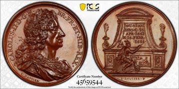 Verenigd Koninkrijk. Charles II. Medal 1731 - Jean Dassier -