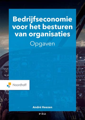 Bedrijfseconomie voor het besturen van organisaties -, Boeken, Verzenden, Zo goed als nieuw, A. W. W. Heezen