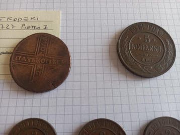 Rusland. OtherLot of 25+ coins, various Kopecks, Postzegels en Munten