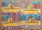 James Rizzi (1950-2011) - Set of 4 licensed prints Taxi in