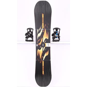 155 snowboard SALOMON WILD CARD, Black/orange, FLAT/rocker, Verzenden