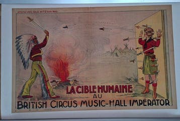 unknown - Rare Antique French Circus Poster - La Cible, Antiek en Kunst