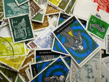 Ierland - Duizenden gestempelde postzegels, onsorterd, in, Gestempeld