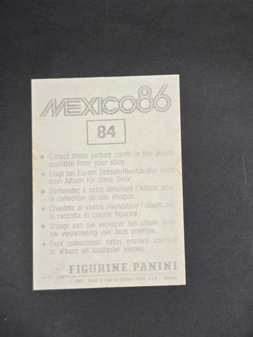Mexico 86 Panini Diego Armando Maradona #84 - 1 Card - Good