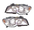 PHARES POUR BMW SÉRIE 3 E46 COUPÉ FOND CHROMÉ + CLIGNOTANTS, Verzenden