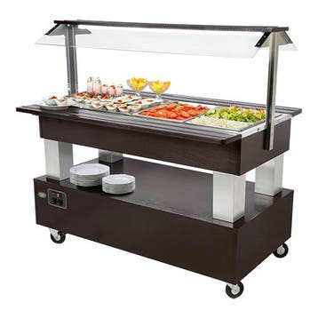 Buffet/salade-bar (cap.4xGN1/1) | 500W | Standaard voorzien, Articles professionnels, Verzenden