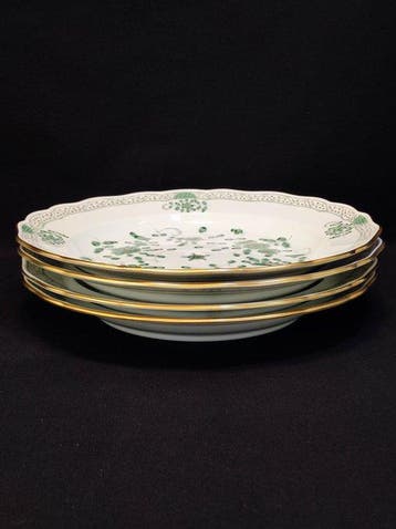 Meissen - Bord (4) - Ø 25,7 cm 4er Set große Teller Indisch