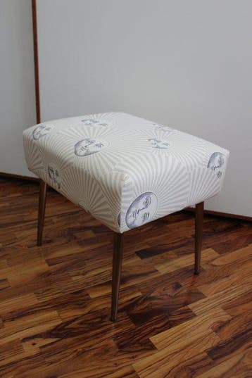 Établi - réalisée avec un tissu vintage Fornasetti - Métal,