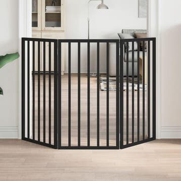 vidaXL Hondenhek inklapbaar 3 panelen 150 cm populierenhout, Verzenden