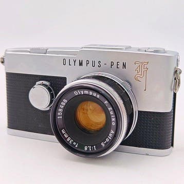 Olympus PEN-F F+ .Zuiko Auto-S 1,8/38mm - Repaired / CLA´d